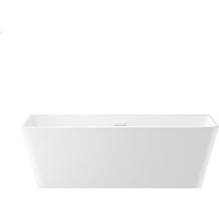 Wellsee Graceful Pro 168x80 230903002 (отдельностоящая ванна белый глянец, экран, ножки, сифон-автомат глянцевый белый)
