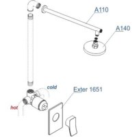 Душевая система  Wasserkraft A12610 - Превью изображения №3 — Интернет-магазин samo.by