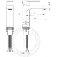 Смеситель Filarete Retta FL5030 (никель) - Превью изображения №8 — Интернет-магазин samo.by