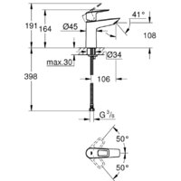 Смеситель Grohe Bauloop 23917001 - Превью изображения №5 — Интернет-магазин samo.by