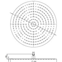 Верхний душ RGW SP-81B 25x25 см - Превью изображения №3 — Интернет-магазин samo.by