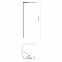 Душевая стенка Wasserkraft Aller 10H06-RP80 Fixed - Превью изображения №3 — Интернет-магазин samo.by