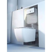 Унитаз подвесной Roxen Cube One Rimless 6 в 1 StounFix Dual Fresh 506802 (кнопка: черный матовый) - Превью изображения №9 — Интернет-магазин samo.by