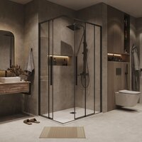 Душевой уголок Grossman Galaxy 120x80x195 300.K33.01.1280.21.00 (черный матовый/прозрачное стекло) - Превью изображения №9 — Интернет-магазин samo.by