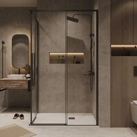 Душевой уголок Grossman Galaxy 120x80x195 300.K33.01.1280.21.00 (черный матовый/прозрачное стекло) - Превью изображения №8 — Интернет-магазин samo.by