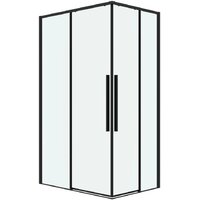 Grossman Galaxy 120x80x195 300.K33.01.1280.21.00 (черный матовый/прозрачное стекло)
