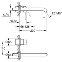 Смеситель Grohe Essence New 19967GN1 (холодный рассвет, матовый) - Превью изображения №2 — Интернет-магазин samo.by