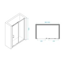 Душевая дверь RGW PA-14 41081410-11 100 (хром/прозрачное стекло) - Превью изображения №9 — Интернет-магазин samo.by