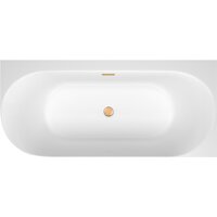 Ванна Wellsee Collaro 170x80 28910504R (пристенная ванна (правая) белый глянец, экран, ножки, сифон-автомат золото) - Превью изображения №4 — Интернет-магазин samo.by