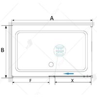 Душевой уголок RGW SV-42B 32324294-014 140x90 (черный/прозрачное стекло) - Превью изображения №3 — Интернет-магазин samo.by