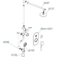 Душевая система  Wasserkraft A16421 - Превью изображения №6 — Интернет-магазин samo.by