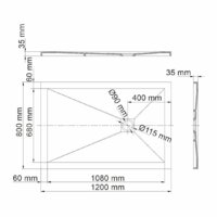 Душевой поддон Wasserkraft Aller 10T06 - Превью изображения №2 — Интернет-магазин samo.by