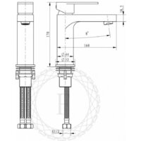 Смеситель Filarete Retta FL5030 (матовое золото) - Превью изображения №9 — Интернет-магазин samo.by