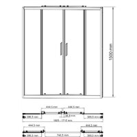 Стеклянная шторка для ванны Wasserkraft Lippe 45S02-170 - Превью изображения №4 — Интернет-магазин samo.by