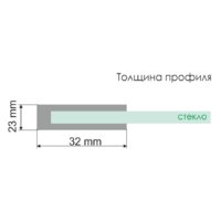 Стеклянная шторка для ванны Wasserkraft Lippe 45S02-170 - Превью изображения №3 — Интернет-магазин samo.by