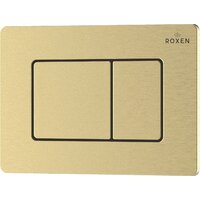 Инсталляция для унитаза Roxen StounFix Dual Fresh 968409 (c аромадозатором) с кнопкой (брашированное золото) - Превью изображения №8 — Интернет-магазин samo.by