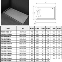 Душевой поддон WeltWasser TRS 12090 Stone-BL 120x90 - Превью изображения №2 — Интернет-магазин samo.by