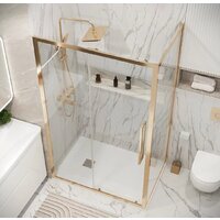 Душевой уголок Grossman Cosmo 130x80x195 120.K33.02.1380.32.00 (золото сатин/прозрачное стекло) - Превью изображения №9 — Интернет-магазин samo.by