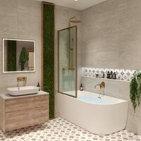 Ванна Wellsee Belle Spa 150x75 235701003 (пристенная ванна (левая) белый глянец, экран, каркас, сифон-автомат матовый черный) - Превью изображения №8 — Интернет-магазин samo.by