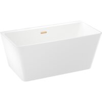 Ванна Wellsee Graceful Pro 150x77 230902004 (отдельностоящая ванна белый глянец, экран, ножки, сифон-автомат золото) - Превью изображения №2 — Интернет-магазин samo.by