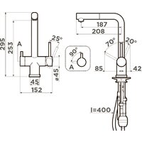 Смеситель Omoikiri Takamatsu-S GB (графит) - Превью изображения №2 — Интернет-магазин samo.by