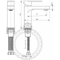 Смеситель Filarete Retta FL5030 (графит) - Превью изображения №8 — Интернет-магазин samo.by