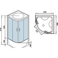 Душевая кабина WeltWasser WW500 Emmer 15055 - Превью изображения №15 — Интернет-магазин samo.by