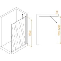 Душевая стенка RGW WA-102 351010212-11 120 (хром/прозрачное стекло) - Превью изображения №2 — Интернет-магазин samo.by
