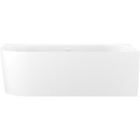 Wellsee Collaro 170x80 28910502R (пристенная ванна (правая) белый глянец, экран, ножки, сифон-автомат глянцевый белый)