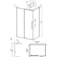 Душевой уголок Grossman Cosmo 130x80x195 120.K33.02.1380.10.02 (хром/шиншилла стекло) - Превью изображения №10 — Интернет-магазин samo.by