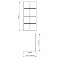 Душевая стенка Wasserkraft Glan 66W44 - Превью изображения №3 — Интернет-магазин samo.by