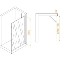 Душевая стенка RGW WA-102 351010211-11 110 (хром/прозрачное стекло) - Превью изображения №2 — Интернет-магазин samo.by