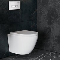 Унитаз подвесной Roxen Antares One Rimless 6 в 1 StounFix Dual Fresh 634261 (белое стекло) - Превью изображения №11 — Интернет-магазин samo.by