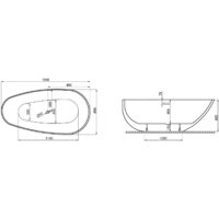 Ванна Polimat Shila 170x85 (отдельностощая, белый) - Превью изображения №3 — Интернет-магазин samo.by