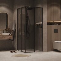 Душевой уголок Grossman Galaxy 100x90x195 300.K33.01.1090.21.10 (черный матовый/тонированное стекло) - Превью изображения №7 — Интернет-магазин samo.by