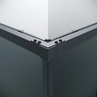 Душевой уголок Grossman Galaxy 100x90x195 300.K33.01.1090.21.10 (черный матовый/тонированное стекло) - Превью изображения №4 — Интернет-магазин samo.by