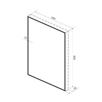  Wellsee Зеркало с фоновой LED-подсветкой 7 Rays' Spectrum 172200920, 55 х 80 см (с сенсором и регулировкой яркости освещения) - Превью изображения №9 — Интернет-магазин samo.by