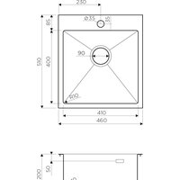Кухонная мойка Omoikiri Akisame 46 IN - Превью изображения №2 — Интернет-магазин samo.by