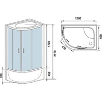 Душевая кабина WeltWasser WW500 Halle 1204 R - Превью изображения №16 — Интернет-магазин samo.by