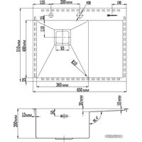 Кухонная мойка Omoikiri Akisame 65-LG-R 4973084 (светлое золото) - Превью изображения №2 — Интернет-магазин samo.by