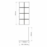 Душевая стенка Wasserkraft Glan 66W40 - Превью изображения №3 — Интернет-магазин samo.by