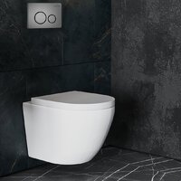 Унитаз подвесной Roxen Antares One Rimless 6 в 1 StounFix Dual Fresh 625385 (оружейная сталь/металл) - Превью изображения №13 — Интернет-магазин samo.by