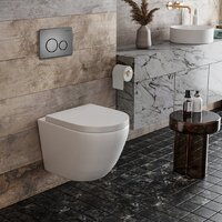 Унитаз подвесной Roxen Antares One Rimless 6 в 1 StounFix Dual Fresh 625385 (оружейная сталь/металл) - Превью изображения №12 — Интернет-магазин samo.by