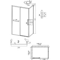 Душевой уголок Grossman Style 100x90x195 120.K33.05.1090.10.02 (хром/стекло шиншилла) - Превью изображения №12 — Интернет-магазин samo.by