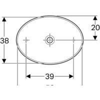 Умывальник Geberit VariForm 500.771.01.2 - Превью изображения №2 — Интернет-магазин samo.by