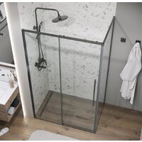 Душевой уголок Grossman Galaxy 100x80x195 120.K33.01.1080.42.00 (графит сатин/стекло прозрачное) - Превью изображения №9 — Интернет-магазин samo.by