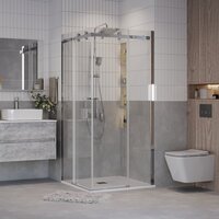 Душевой уголок Grossman Classic 100x100x195 300.K33.04.1010.10.00 (хром/прозрачное стекло) - Превью изображения №7 — Интернет-магазин samo.by