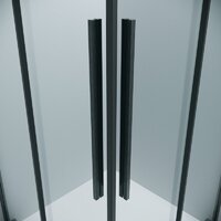 Душевой уголок Grossman Galaxy 100x90x195 300.K33.01.1090.42.00 (графит сатин/прозрачное стекло) - Превью изображения №3 — Интернет-магазин samo.by