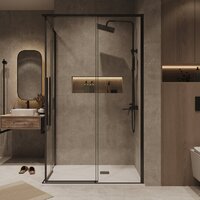 Душевой уголок Grossman Galaxy 100x90x195 300.K33.01.1090.42.00 (графит сатин/прозрачное стекло) - Превью изображения №8 — Интернет-магазин samo.by