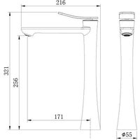 Смеситель Grossman Advans 520.K35.09.420 (графит сатиновый) - Превью изображения №5 — Интернет-магазин samo.by